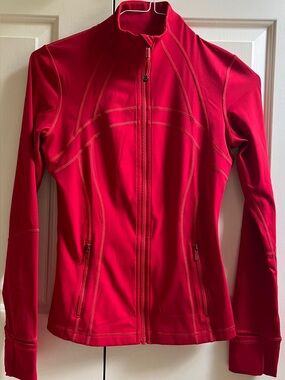 LN!🍒LULULEMON sz 6 DEFINE Jacket TRUE RED Full-Length *NULU ~ HTF COLOR!
